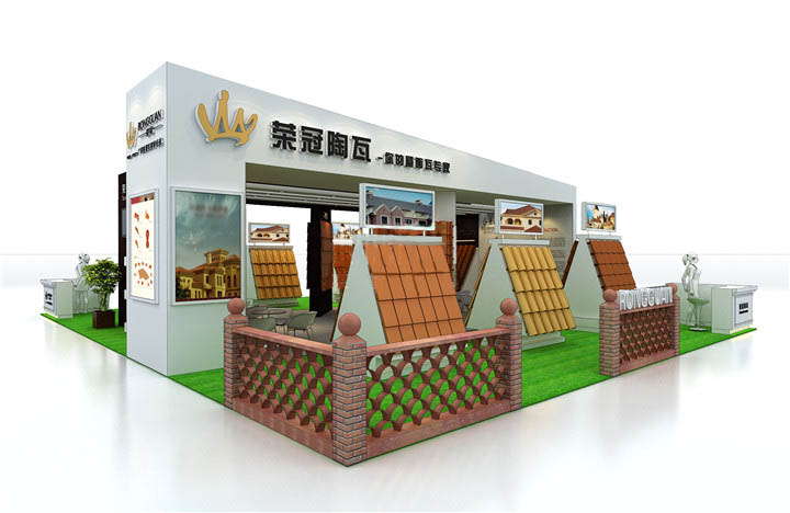 榮冠玻璃-廣州建材展展位設(shè)計(jì)
