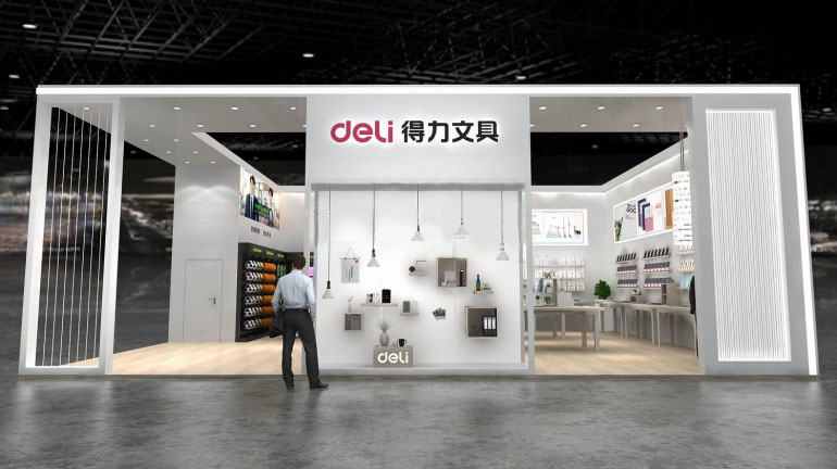 廣州辦公用品展臺(tái)設(shè)計(jì)效果圖片