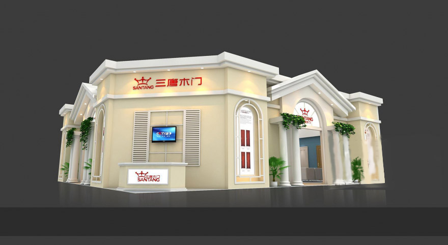 三唐木門-廣州門窗展展臺搭建|門窗展展位設計|門窗展裝修