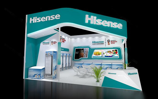 深圳展會(huì)設(shè)計(jì)-Hisense-機(jī)器人展位設(shè)計(jì)