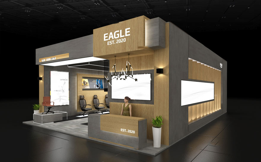 上海辦公用品展臺(tái)設(shè)計(jì)-EAGLE