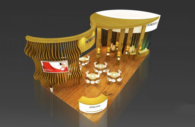 杭州婚博會展臺設(shè)計-PORITZ