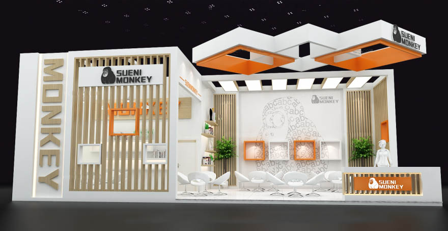 西安展臺搭建-SUENIMONKEY-家博會展臺搭建
