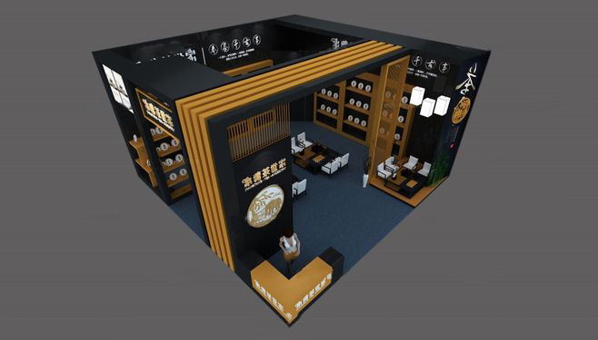 西安茶博會展位設(shè)計-象塘茶世家