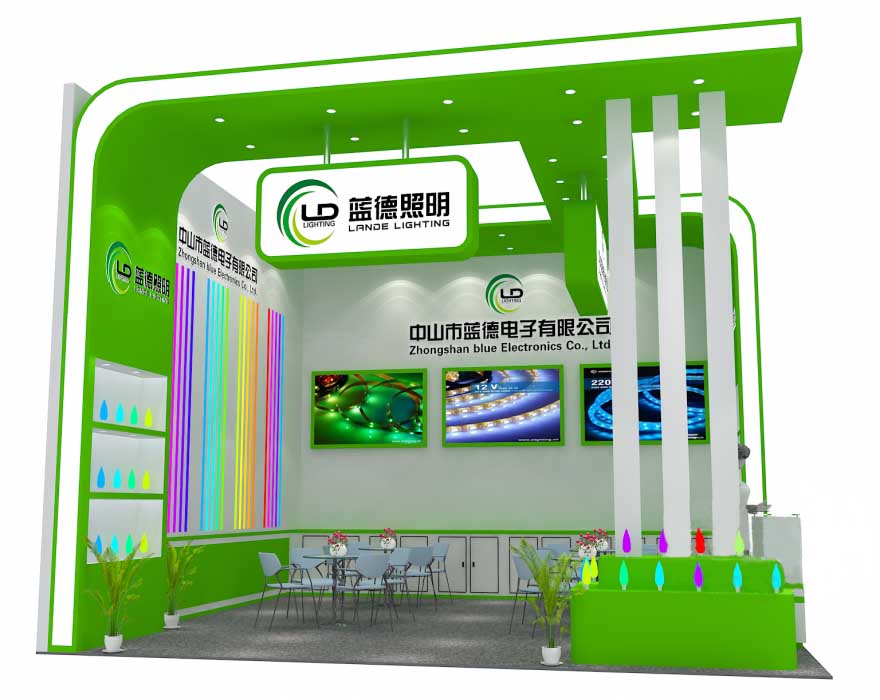 上海照明展臺搭建-藍德