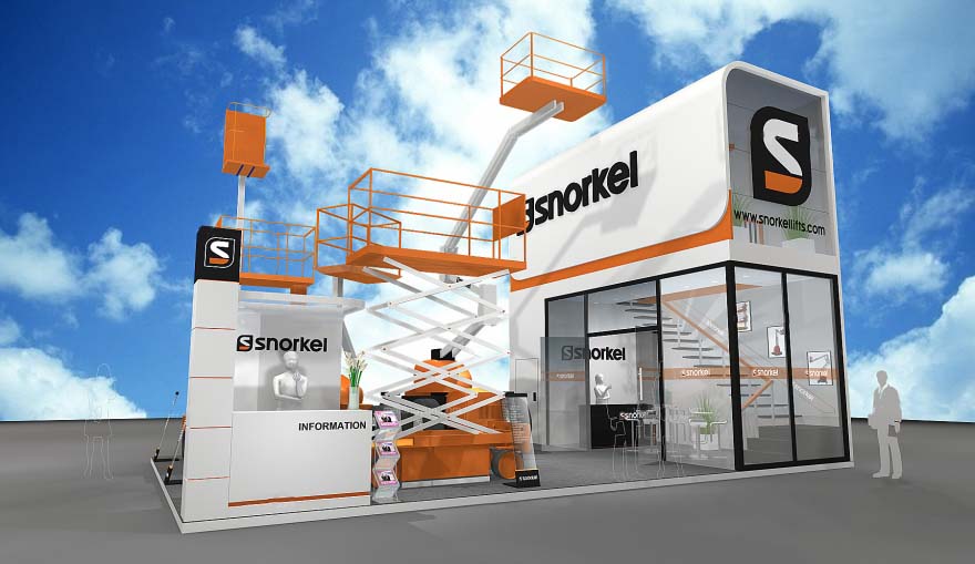 深圳展覽特裝搭建-snorkel-工博會(huì)展臺(tái)搭建