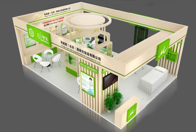 成都展臺設(shè)計-私美家-美博會展會搭建