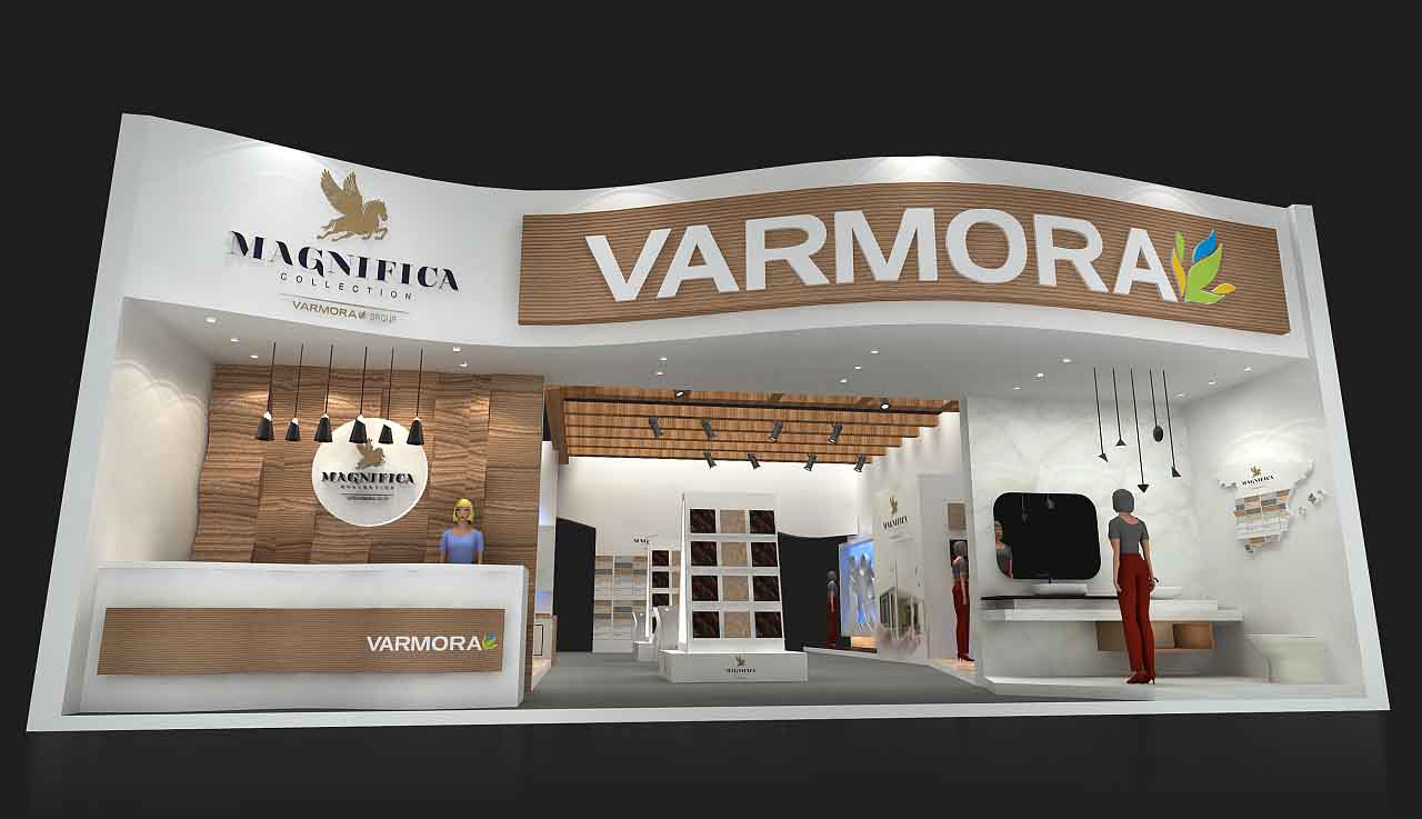 陶瓷展覽設(shè)計制作-VARMORA-深圳會展展臺設(shè)計
