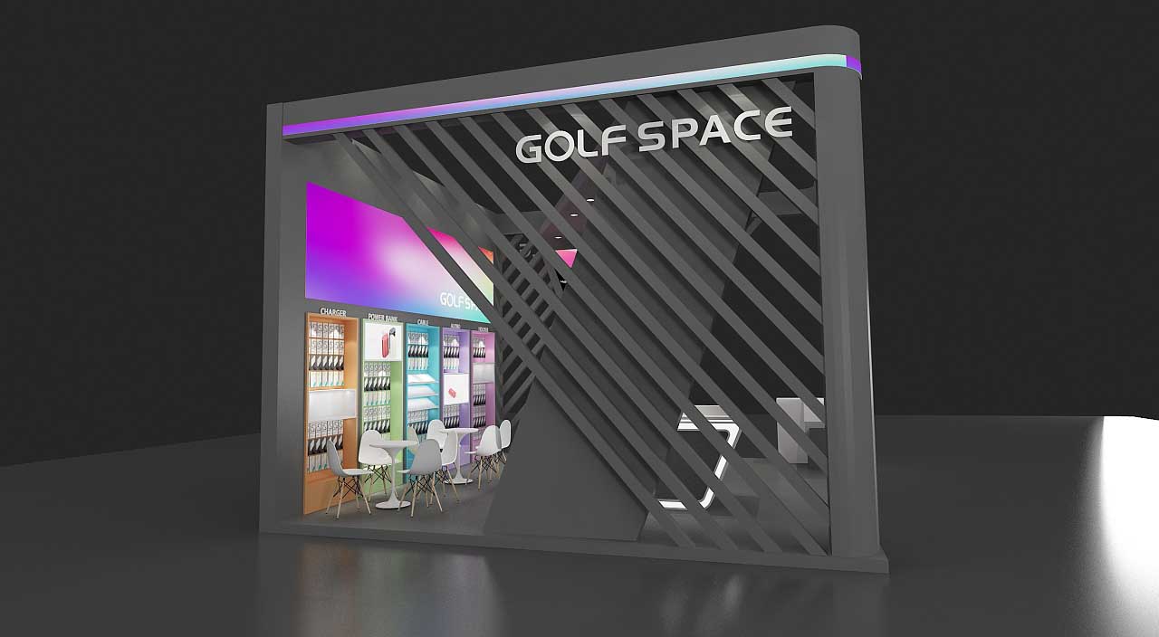 EeIE會(huì)展展臺(tái)設(shè)計(jì)-GOLF SPACE-深圳展臺(tái)搭建設(shè)計(jì)