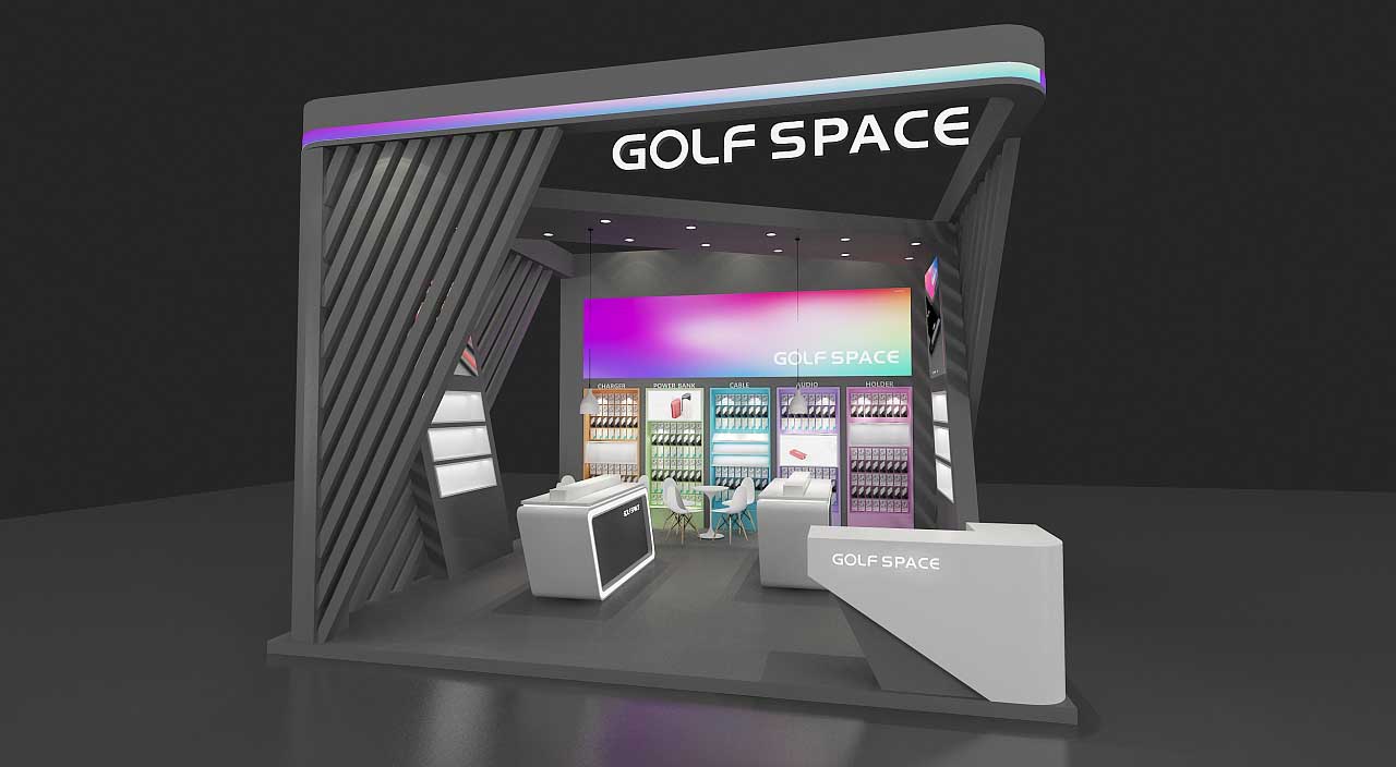 EeIE會(huì)展展臺(tái)設(shè)計(jì)-GOLF SPACE-深圳展臺(tái)搭建設(shè)計(jì)