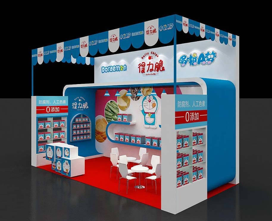 食品會展展覽搭建-得力脆-廣州會展展臺搭建設(shè)計(jì)