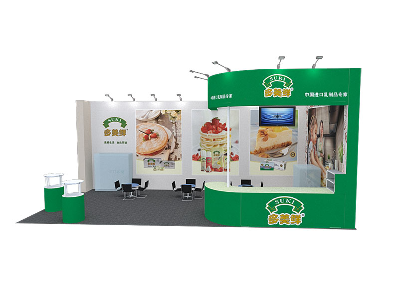 上海展位展臺設(shè)計(jì)-多美鮮-食品展會裝修