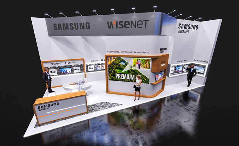 國(guó)際會(huì)展展會(huì)搭建-SAMSUNG-國(guó)際展臺(tái)展位設(shè)計(jì)裝修
