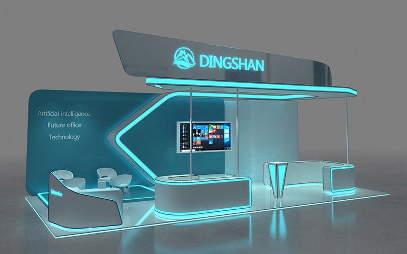科技展覽展臺裝修-DINGSHAN-廣州會展展會搭建設(shè)計(jì)