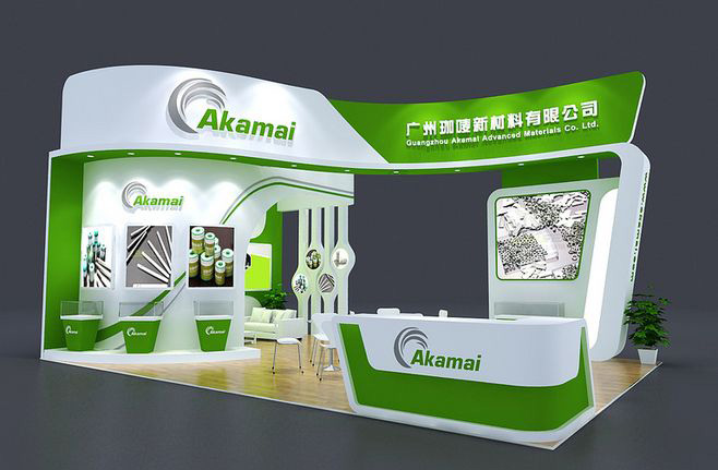 上海展會(huì)會(huì)展搭建設(shè)計(jì)-Akamai-材料展臺(tái)布置