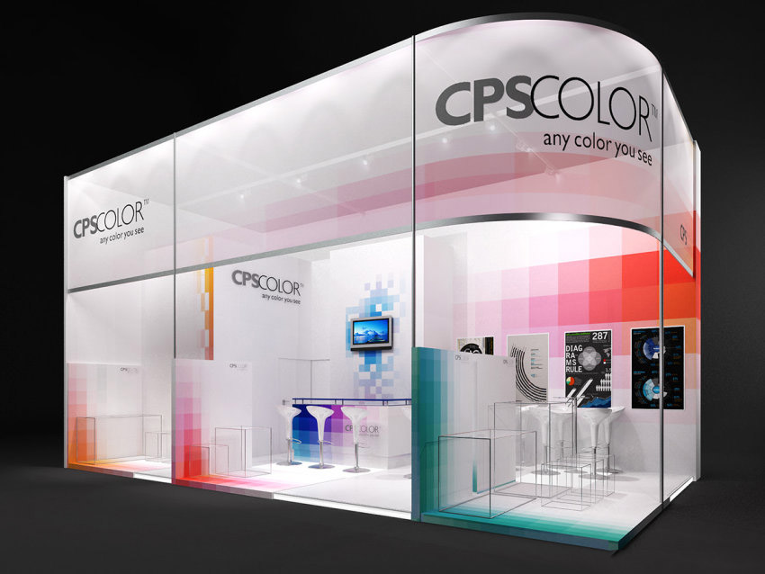 上海設計會展搭建-CPScolor-涂料展設計搭建