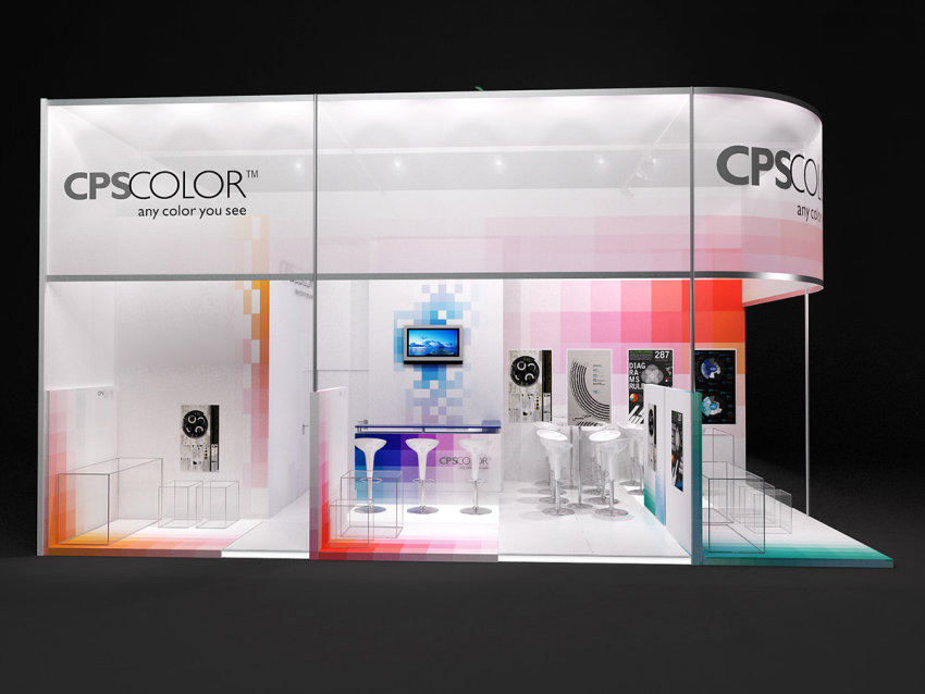 上海設計會展搭建-CPScolor-涂料展設計搭建