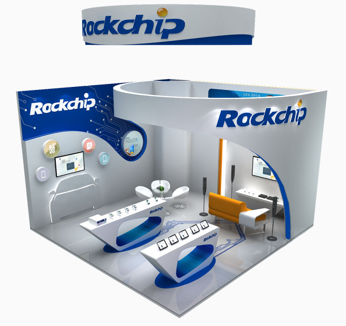 上海展臺會展搭建-Rockchip-電子設(shè)計展臺