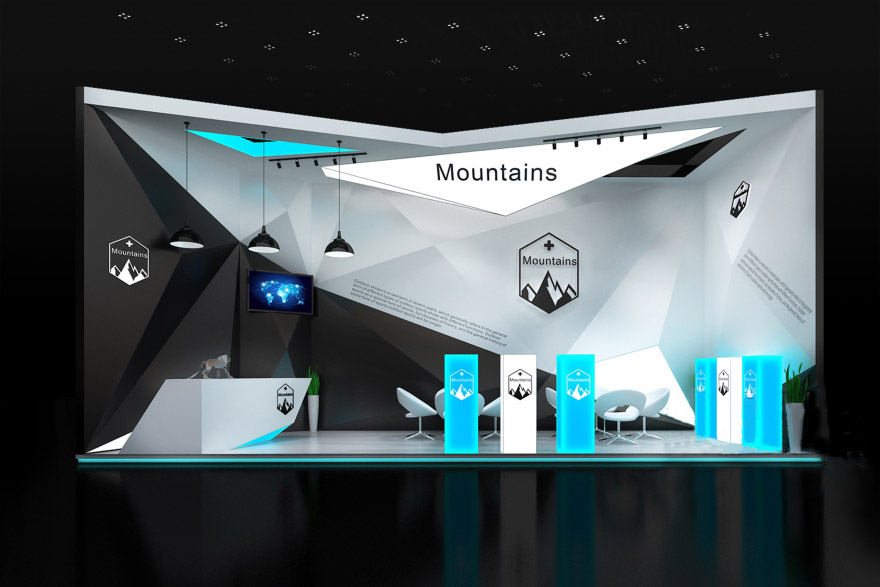 廣州展覽搭建展會-Mountains-戶外用品展會設(shè)計(jì)展臺