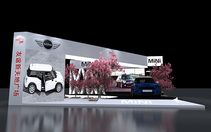 北京展臺搭建設(shè)計-MINI-汽車展覽裝修設(shè)計