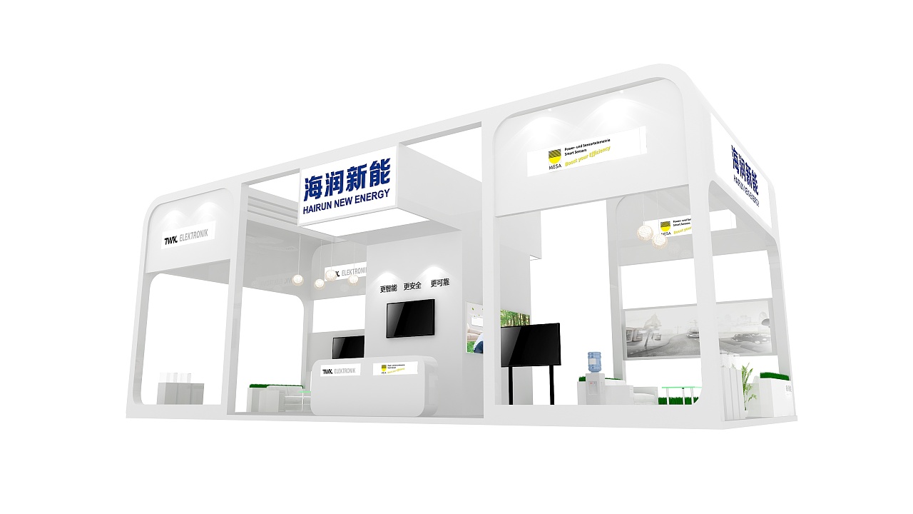 成都展覽展臺搭建-海潤新能-五金展會設(shè)計