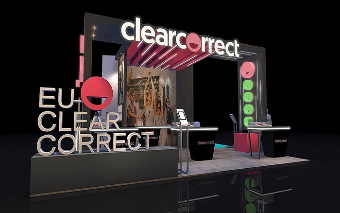 廣州特裝展覽裝修-clearcorrect-口腔展臺設(shè)計(jì)