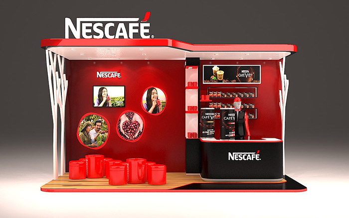 深圳展覽設(shè)計(jì)展示-NESCAFE-咖啡展會搭建