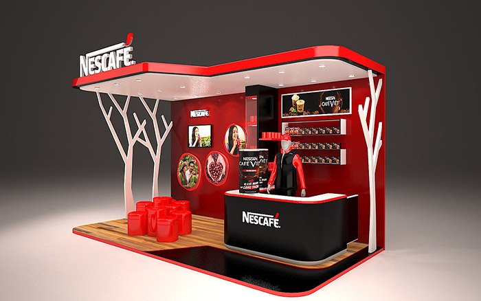 深圳展覽設(shè)計(jì)展示-NESCAFE-咖啡展會搭建