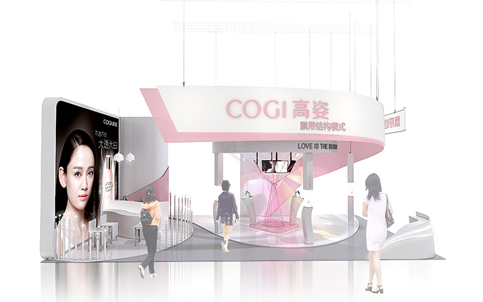 西安展臺布展搭建-高姿-美博會展位設(shè)計