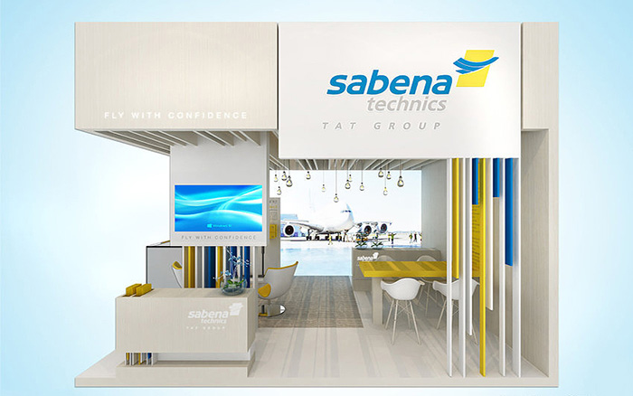上海展示展臺設(shè)計(jì)-sabena-航空展會搭建
