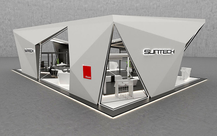 上海展臺(tái)設(shè)計(jì)-SUNTECH-太陽能展會(huì)搭建