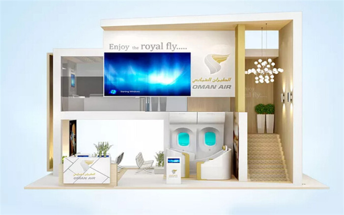 OMAN  AIR-上海汽配展臺(tái)設(shè)計(jì)