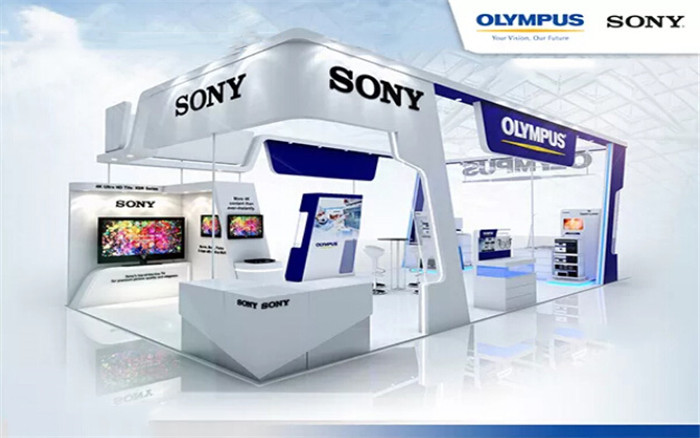 OLYMPUS SONY-深圳連鎖加盟展展臺設(shè)計