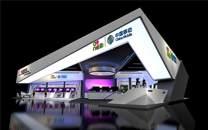 廣州汽車展展臺設(shè)計-中國移動