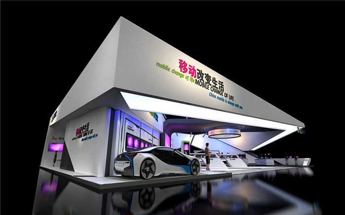 廣州汽車展展臺設(shè)計-中國移動