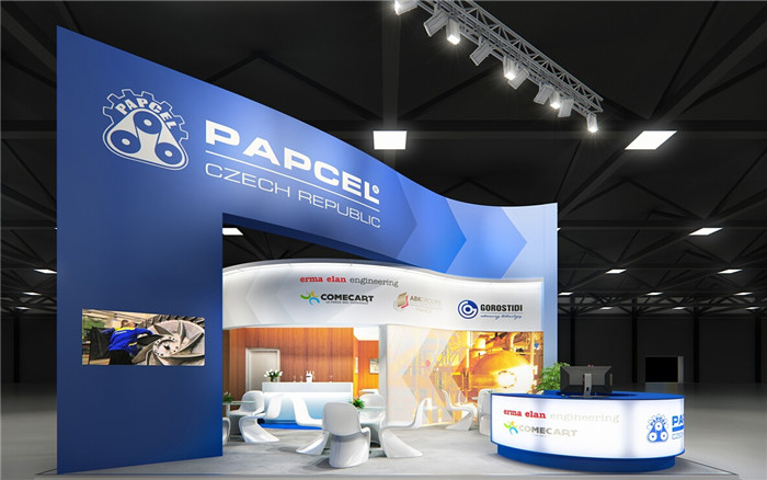 PAPCEL-廣州機械展展臺設(shè)計