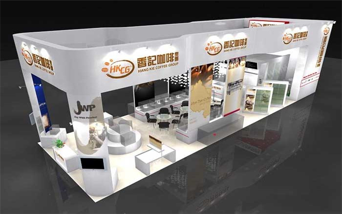 香記咖啡-廣州酒店用品展展臺設(shè)計