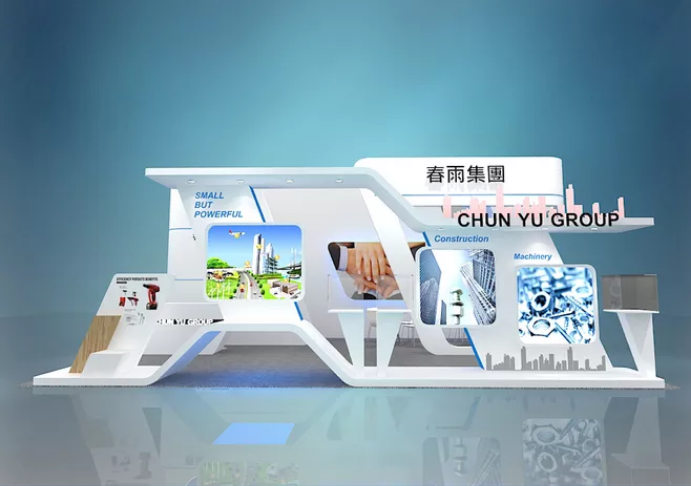 春雨集團(tuán)-廣州工業(yè)設(shè)置展臺(tái)設(shè)計(jì)