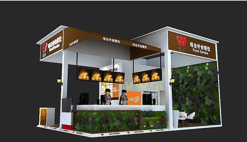 調(diào)料展展臺展會搭建-味全-廣州會展展臺設(shè)計