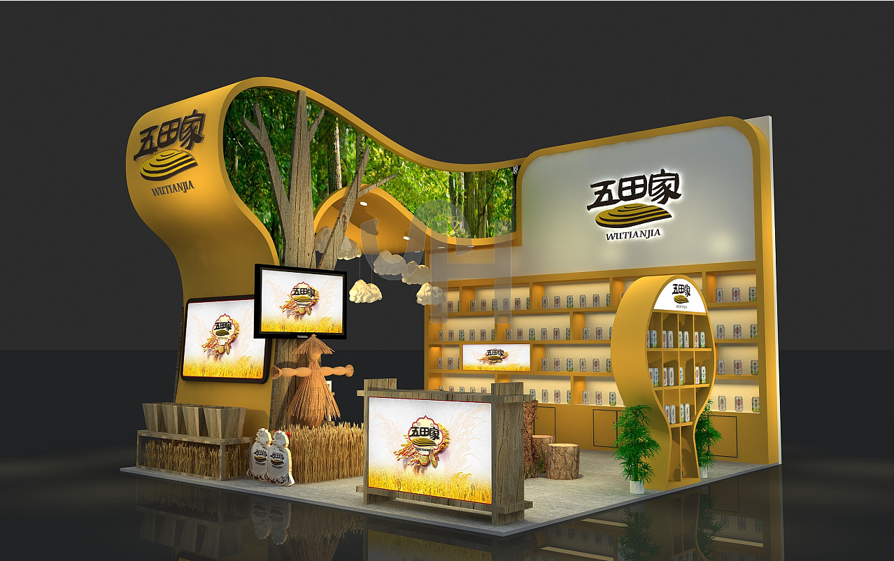 上海會展搭建-五田家-食品展展會搭建