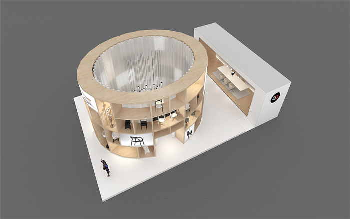 辦公用品展臺(tái)搭建-GO