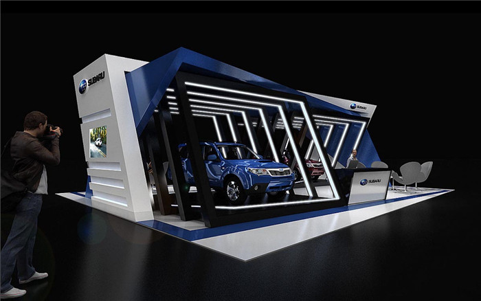 北京汽車展臺設(shè)計-SUBARU-汽車展會裝修