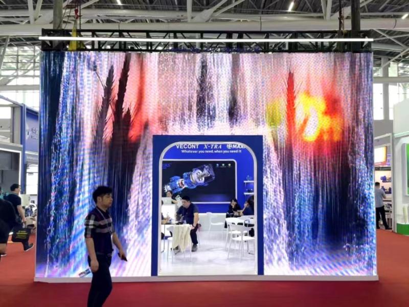 浙江青霄科技股份的第135屆獲獎(jiǎng)廣交會(huì)展位設(shè)計(jì)搭建圖片