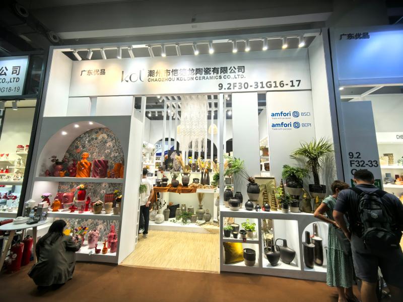 潮州市愷德龍?zhí)沾捎邢薰镜牡?36屆獲獎廣交會展位搭建圖片