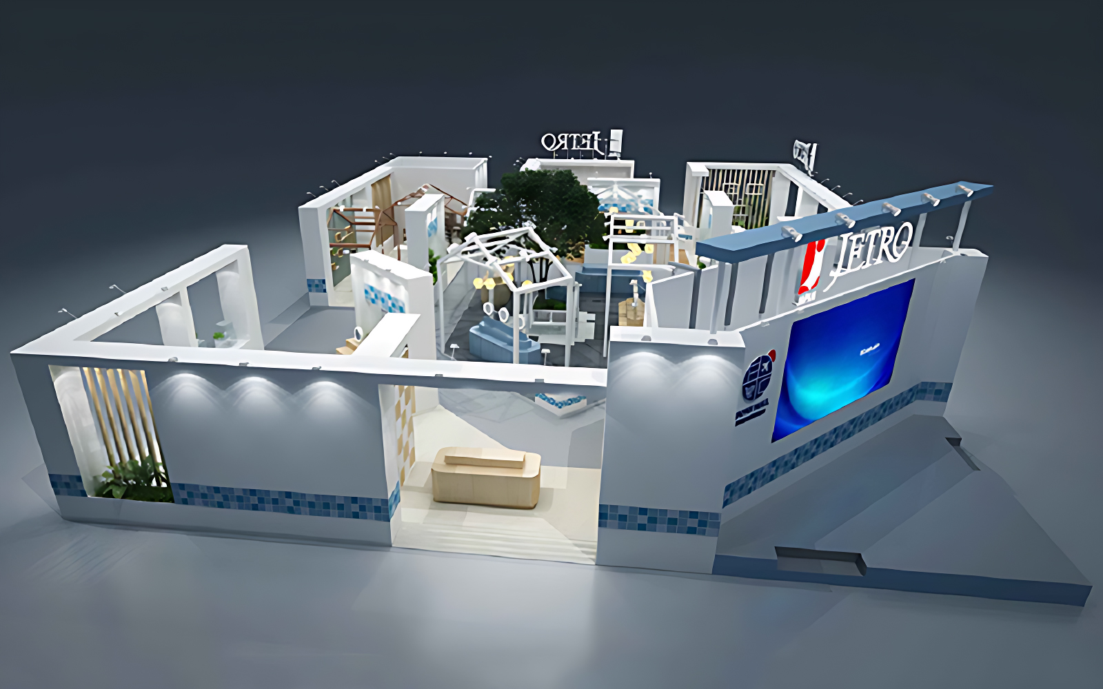 進(jìn)口博覽會展臺搭建圖片
